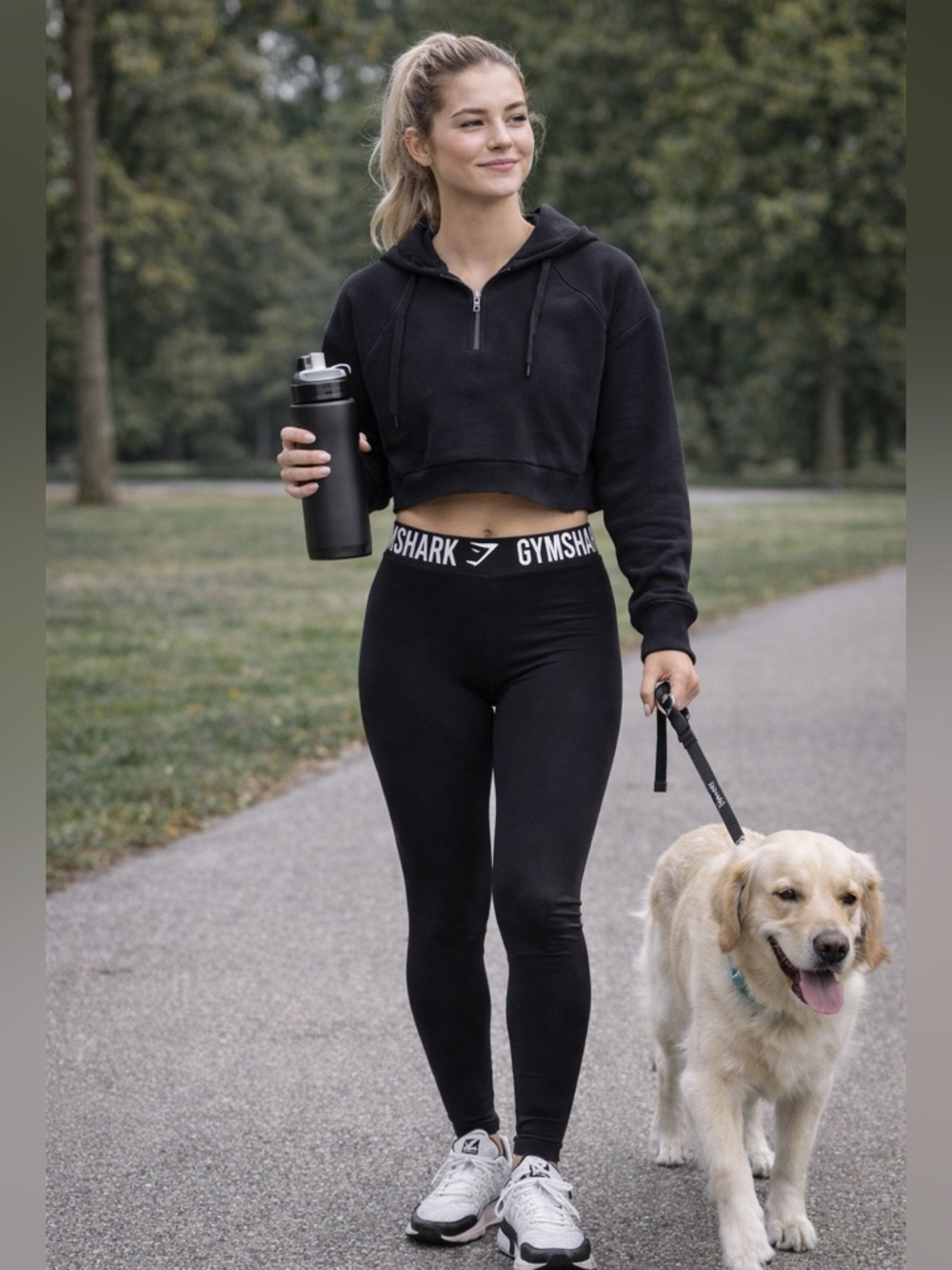Gym Shark black leggings (size small) low‎ rise